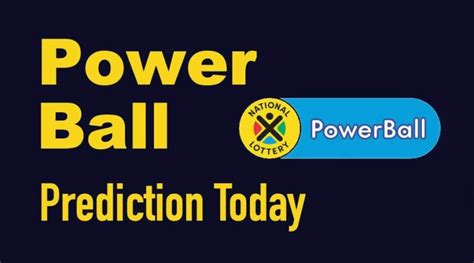 s a powerball|sa powerball prediction for today.